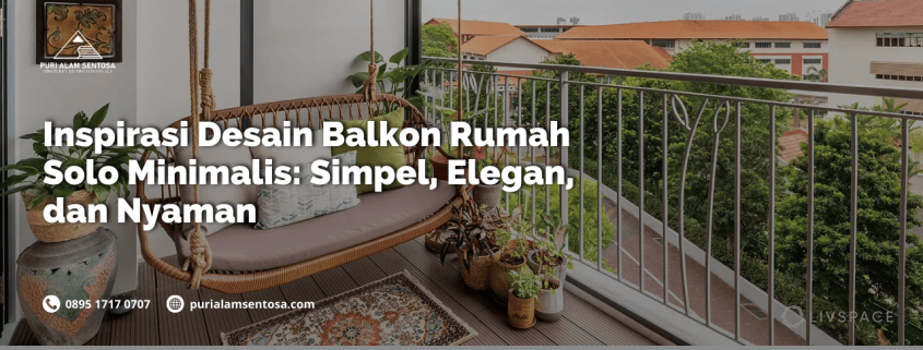 desain balkon rumah solo minimalis