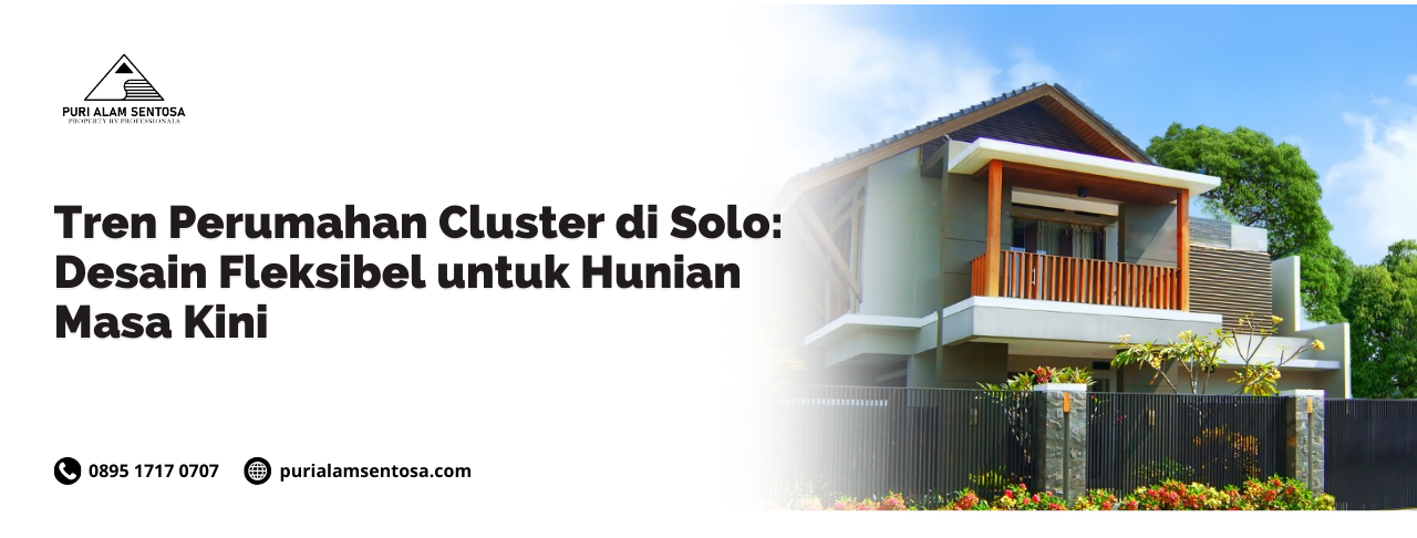 perumahan cluster solo desain fleksibel
