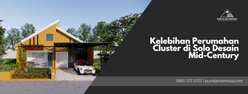 perumahan cluster di solo desain mid-century