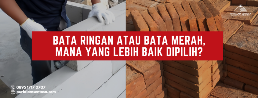 bata ringan atau bata merah