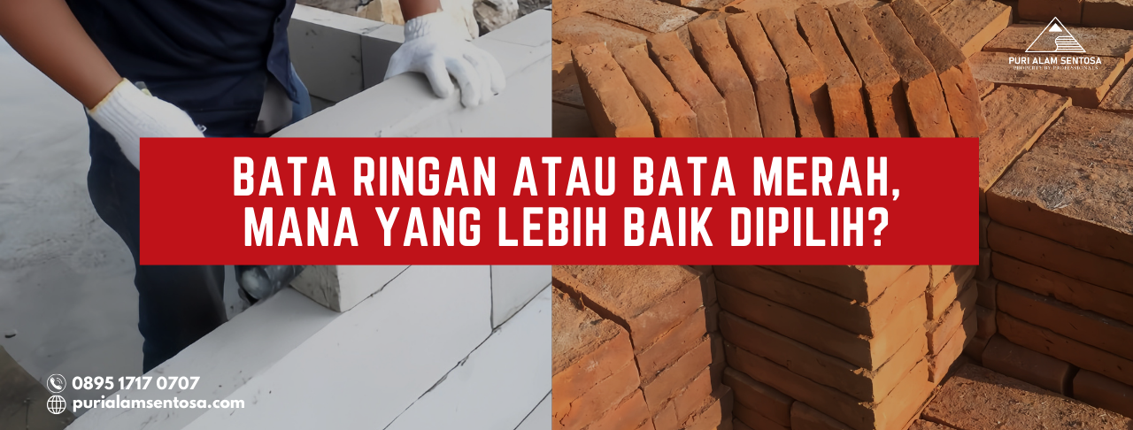 bata ringan atau bata merah