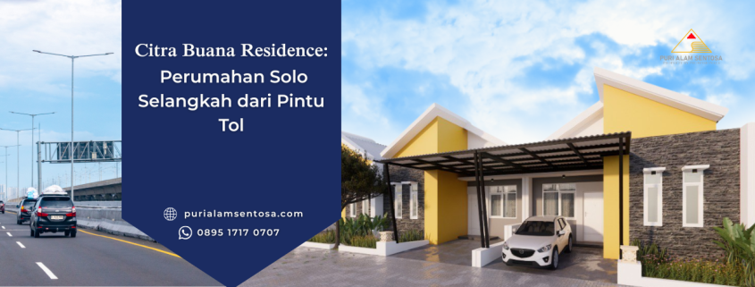 Perumahan Solo Selangkah dari Pintu Tol