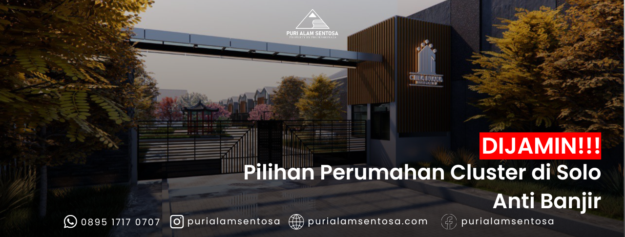 Perumahan cluster di solo anti banjir