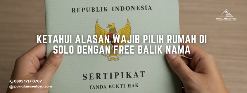 rumah di solo free balik nama