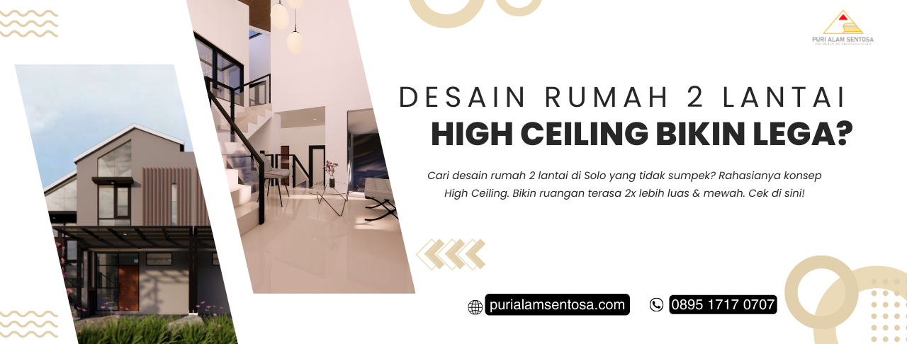 desain rumah 2 lantai di Solo