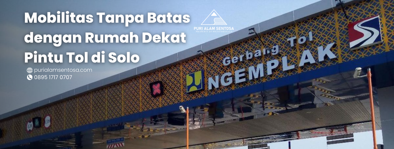 Rumah Dekat Pintu Tol di Solo