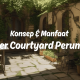 Desain inner courtyard perumahan Solo
