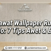 Merawat wallpaper rumah di solo