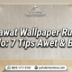 Merawat wallpaper rumah di solo