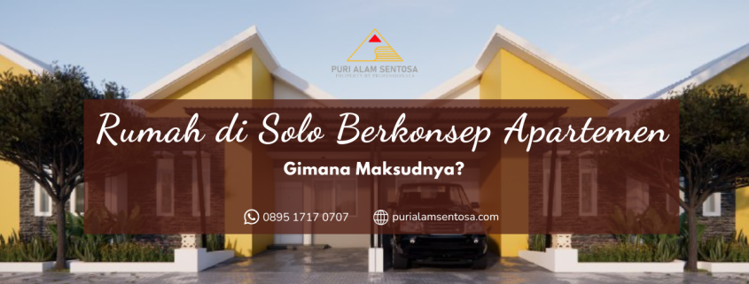 rumah di solo berkonsep apartemen