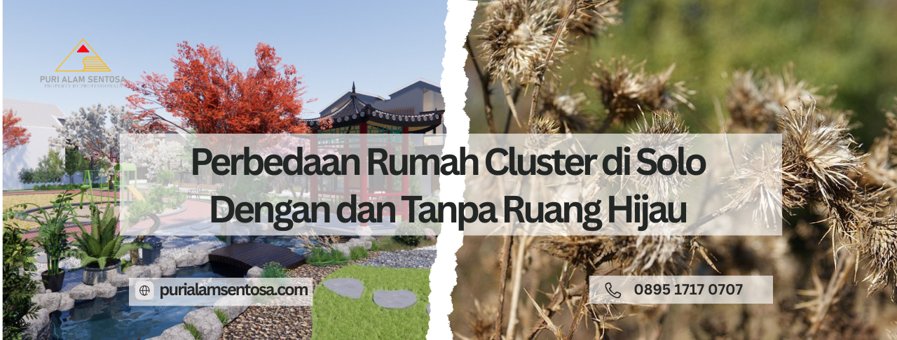 rumah Solo dengan ruang hijau
