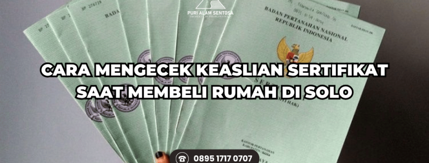 Sertifikat Rumah di Solo
