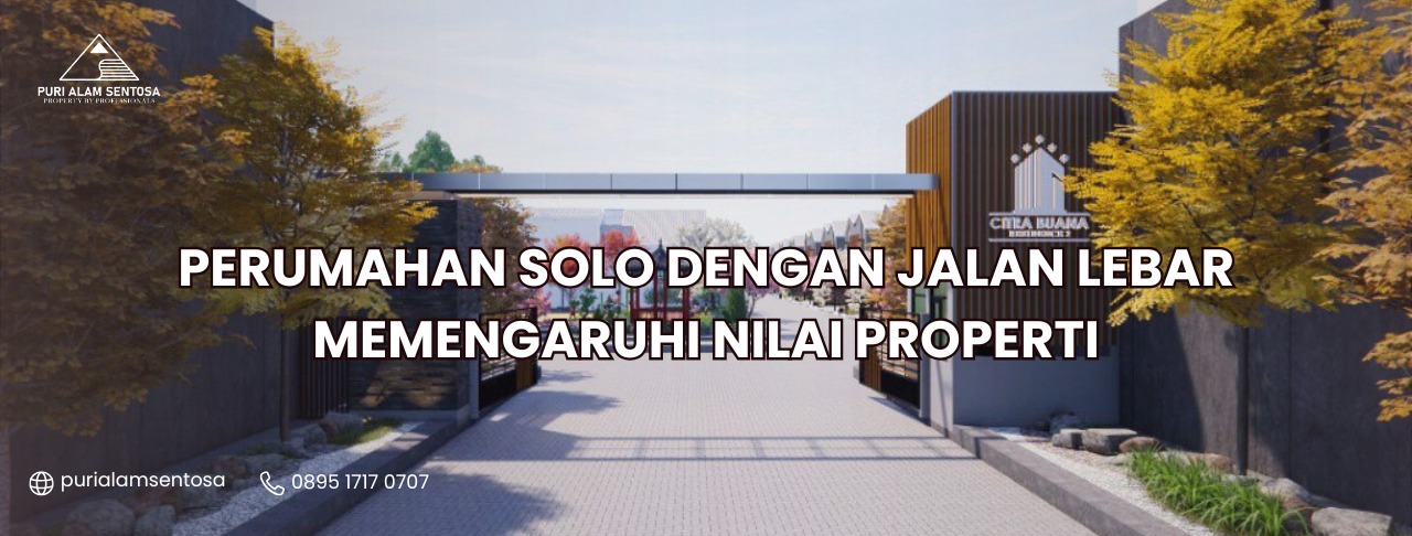 perumahan solo dengan jalan lebar