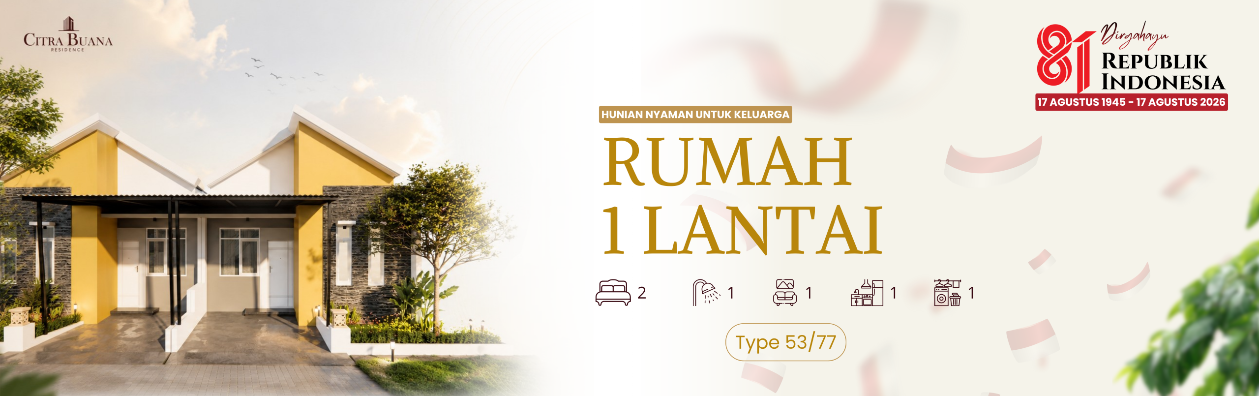 Rumah 1 Lantai CBR 1