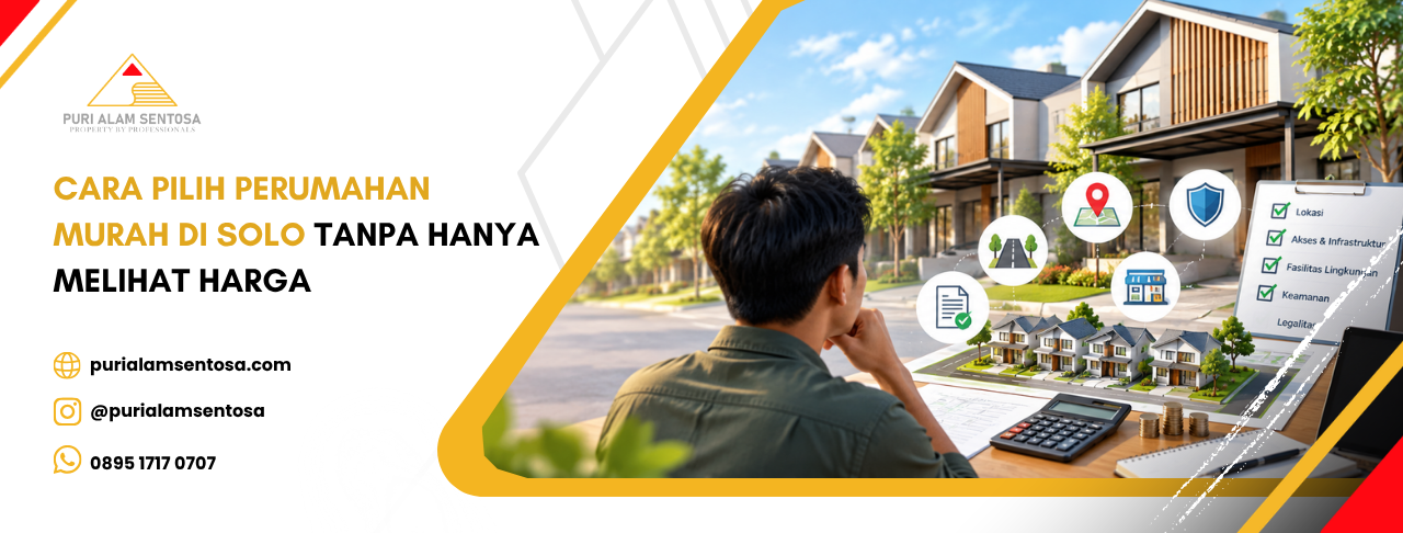 cara pilih perumahan murah Solo tanpa hanya melihat harga