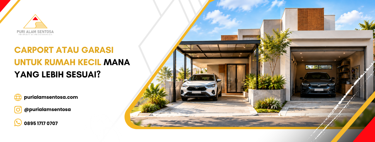 Carport atau Garasi untuk Rumah Kecil, Mana yang Lebih Sesuai