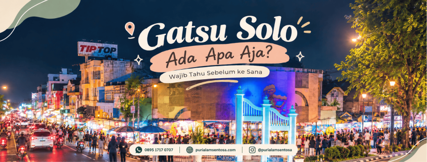 jalan raya menuju pusat kota di Gatsu Solo dengan akses transportasi