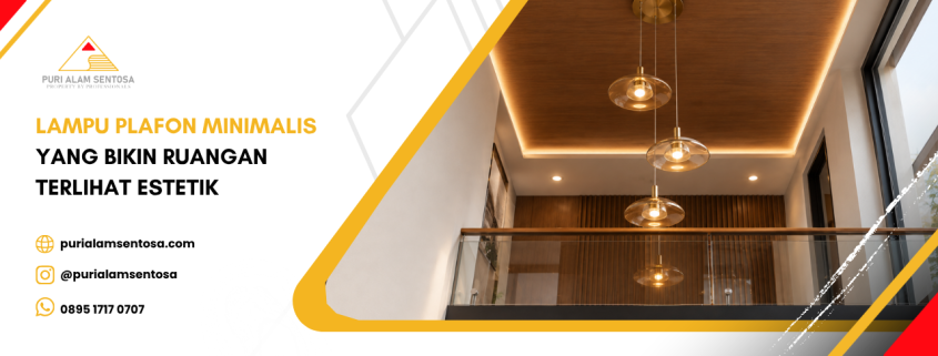 gambaran lampu plafon minimalis