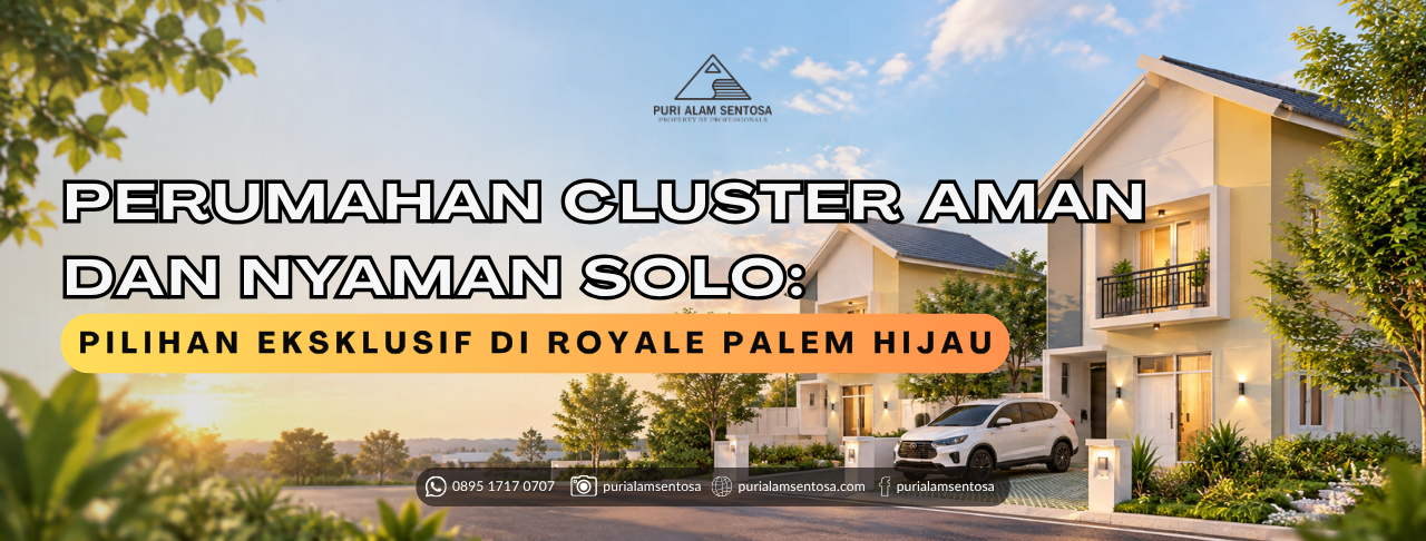 Perumahan cluster aman dan nyaman Solo di Royale Palem Hijau Colomadu 