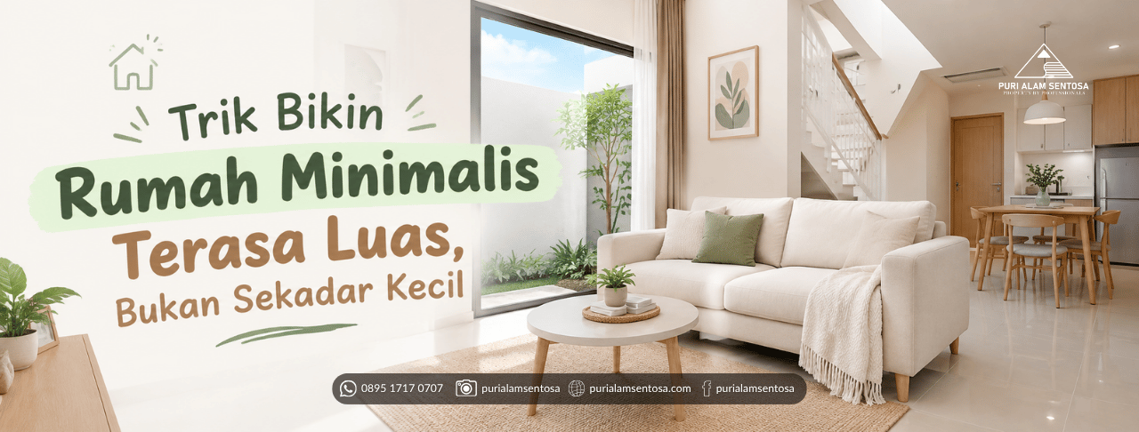 ruangan yang berkonsep open space disalah satu perumahan citra buana residence 2