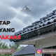 tampak Atap Rumah Musim Hujan di perumahan solo