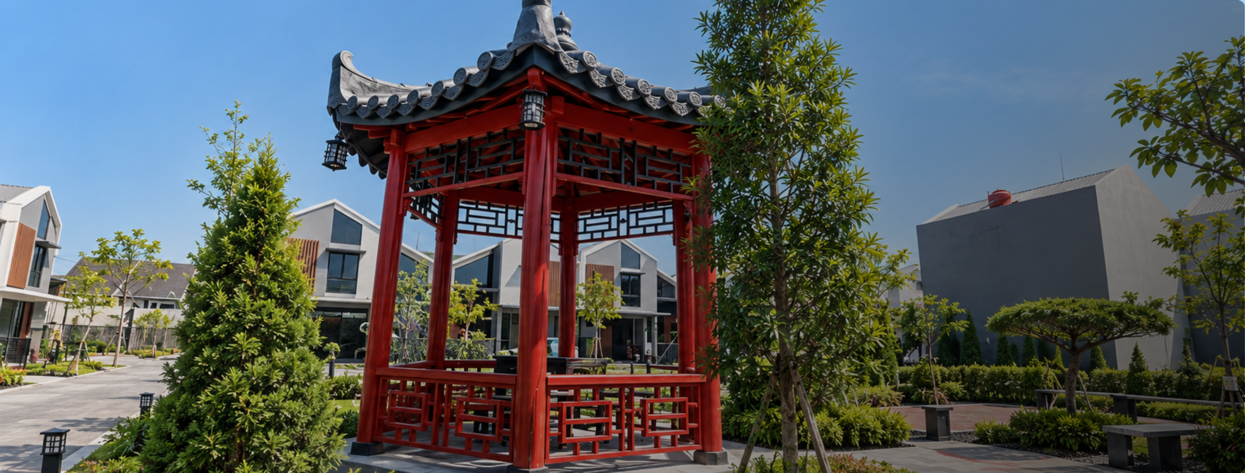 Gazebo dan Taman Perumahan Korea Baru di Solo: Citra Buana Residence 2