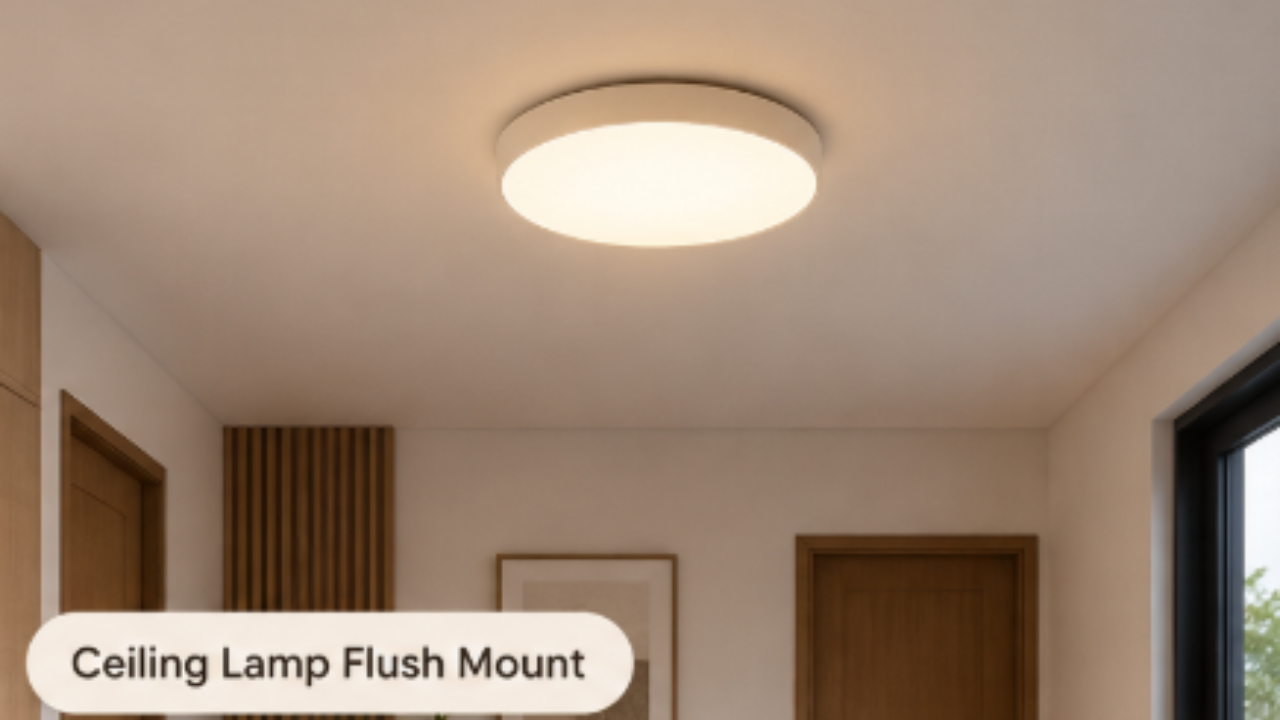 Gambar lampu plafon jenis Lampu Ceiling Lamp Flush Mount