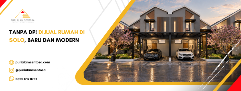 Tanpa DP! Dijual Rumah di Solo, Baru dan Modern