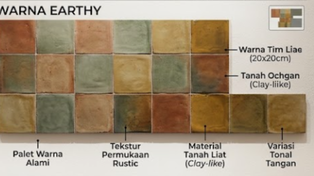 gambar motif warna earthy